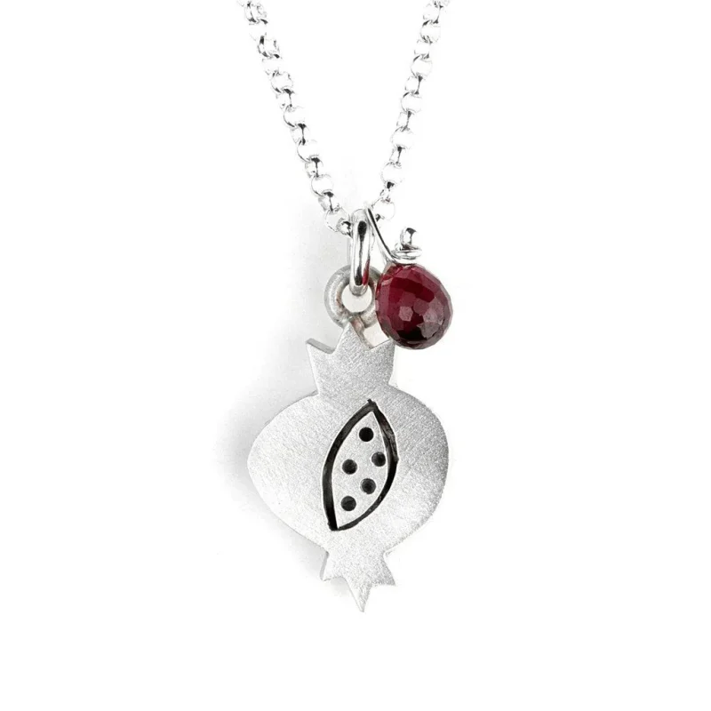 emily rosenfeld garnet pomegranate necklace