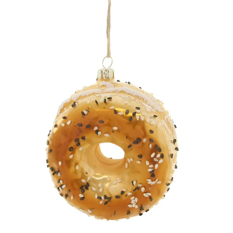 everything bagel christmas ornament by cody foster