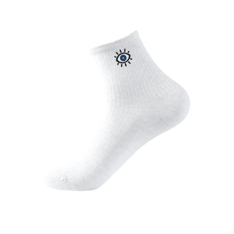 evil eye patterned tennis socks high quality comfortable fit scaled