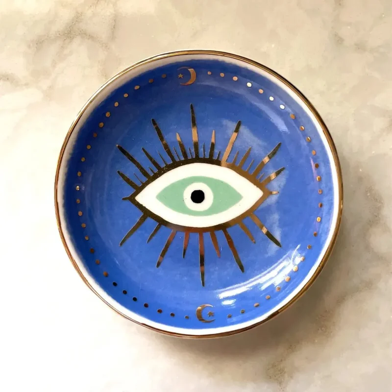 evil eye trinket dish protective decorative tray