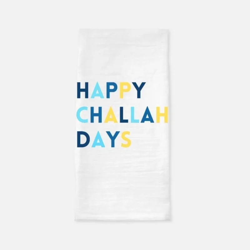 festive challah days tea towel high quality kitchen decor