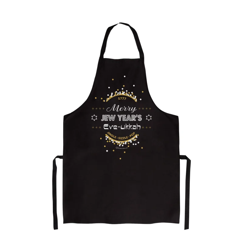 festive jew year s eve ukkah apron limited edition