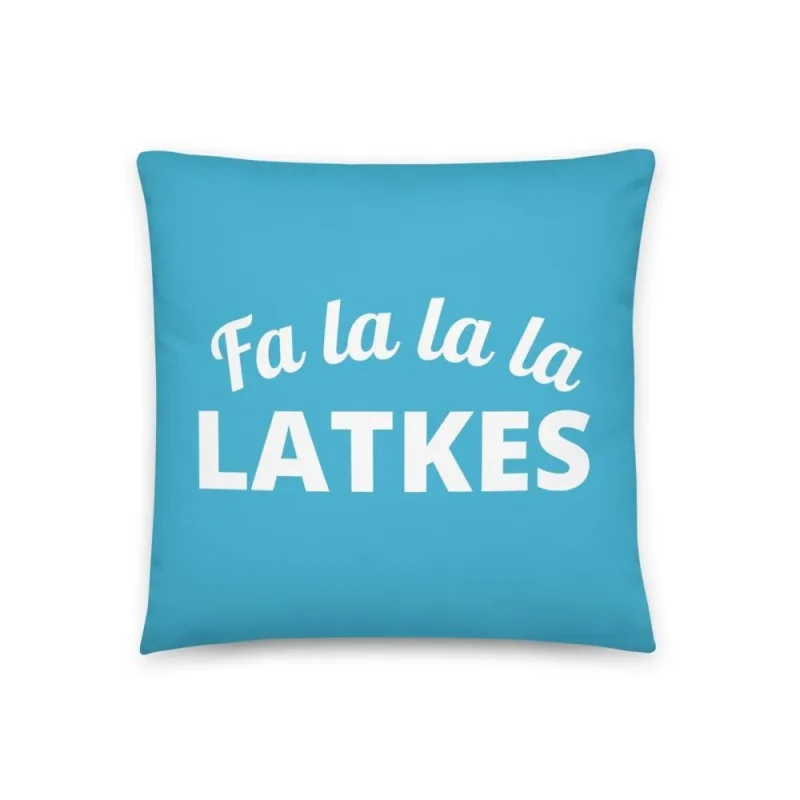 festive latkes pillow cozy holiday decor