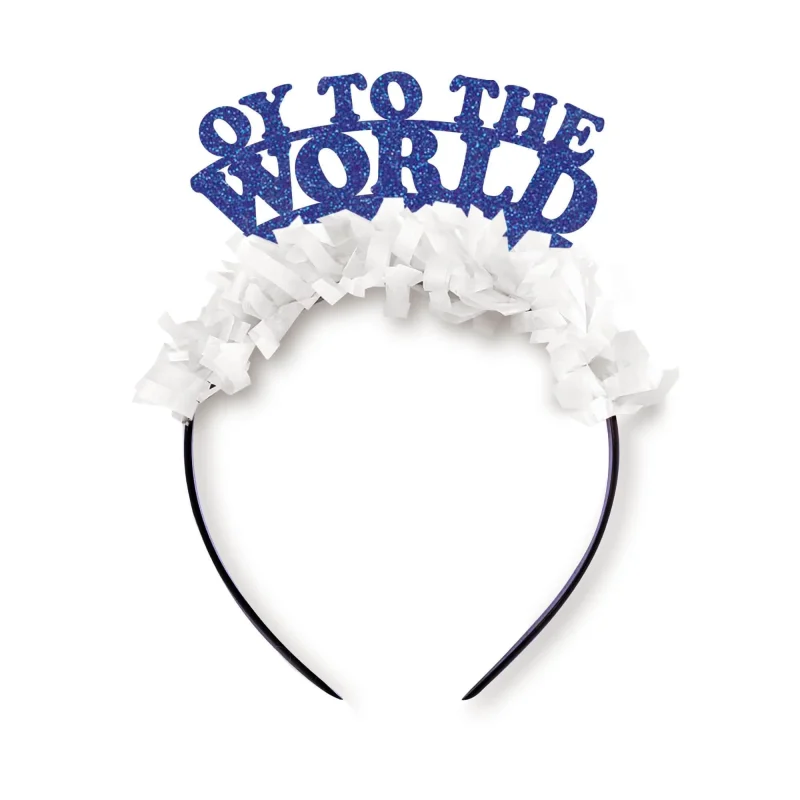 festive oy to the world headband holiday fashion accessory