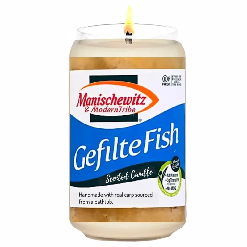 gefilte fish scented candle unique home fragrance