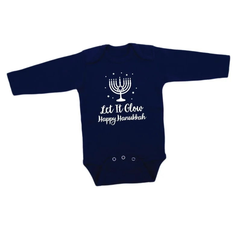 glow in the dark hanukkah onesie for kids