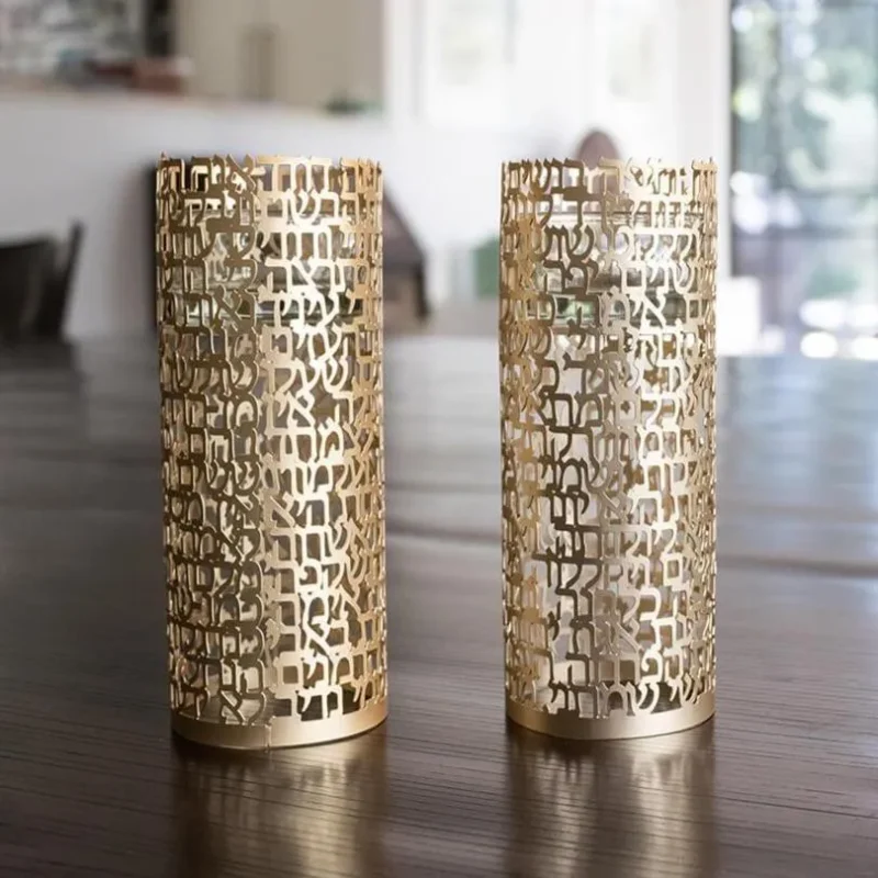 gold ani l dodi song of songs candleholders