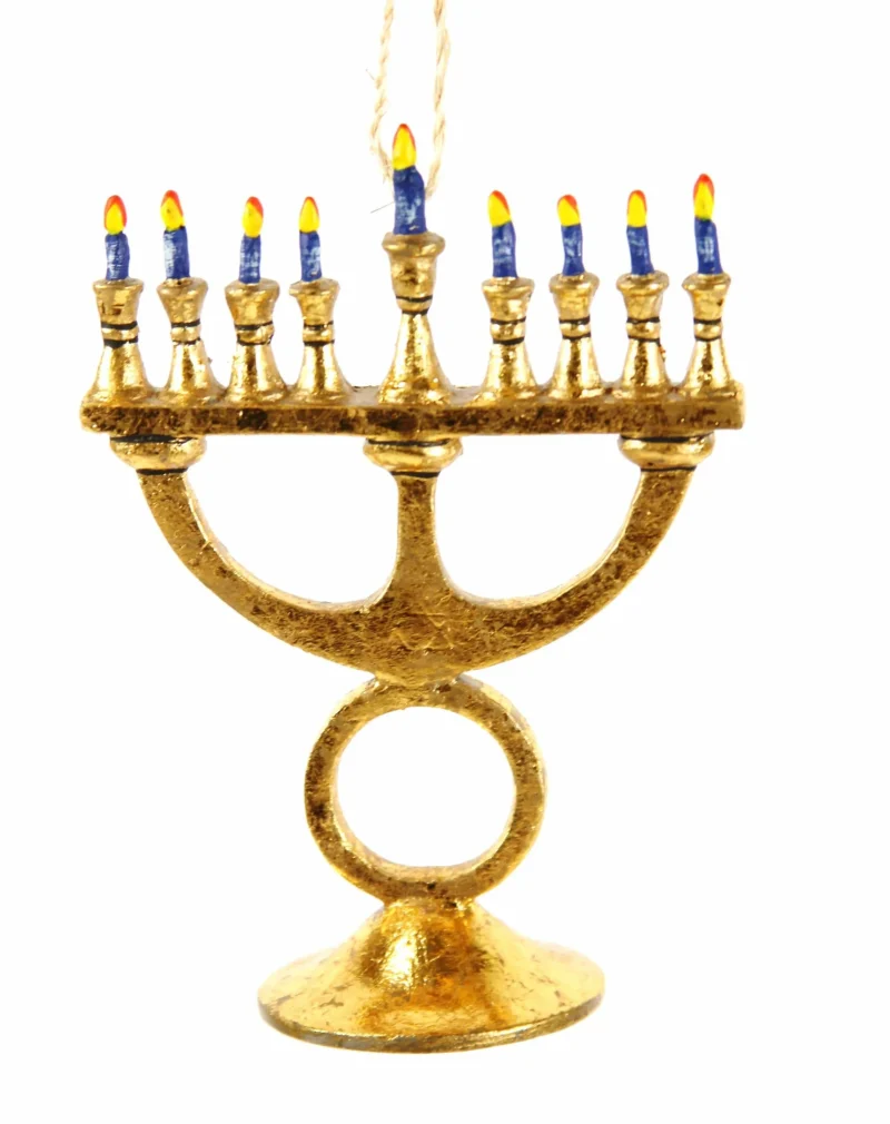 gold menorah ornament by cody foster scaled