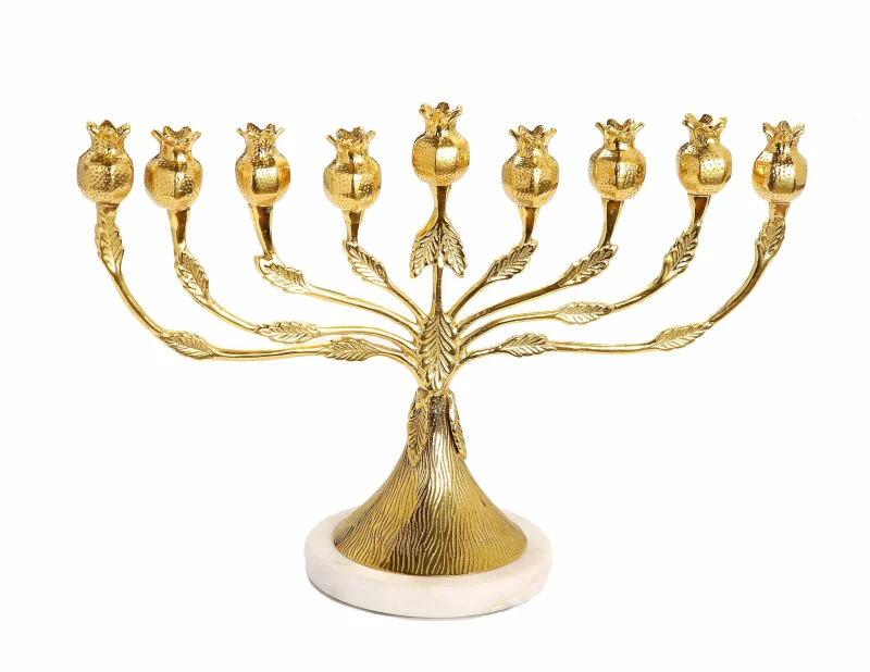 gold pomegranate menorah scaled