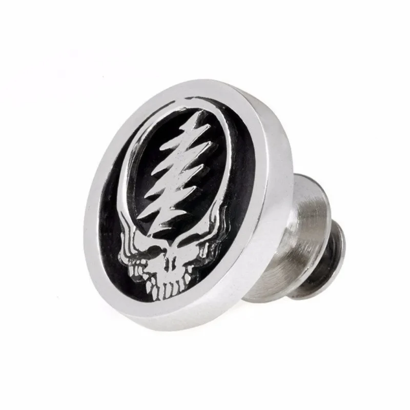 grateful dead steal your face sterling silver pin