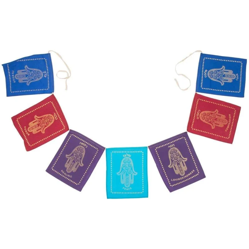 hamsa blessing garland for jewish home decor