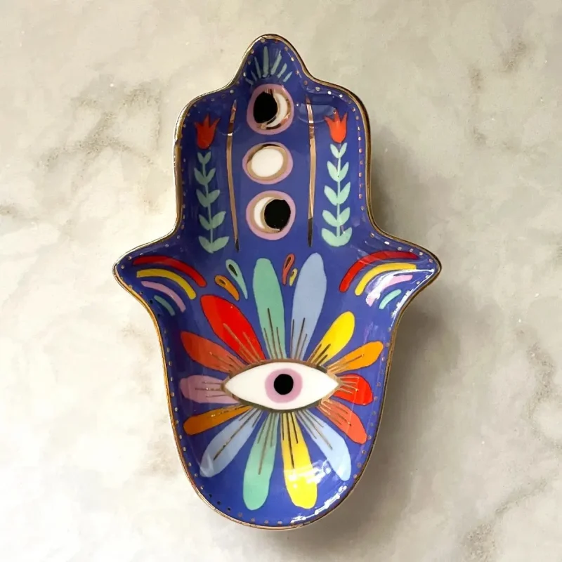 hamsa trinket dish for home decor