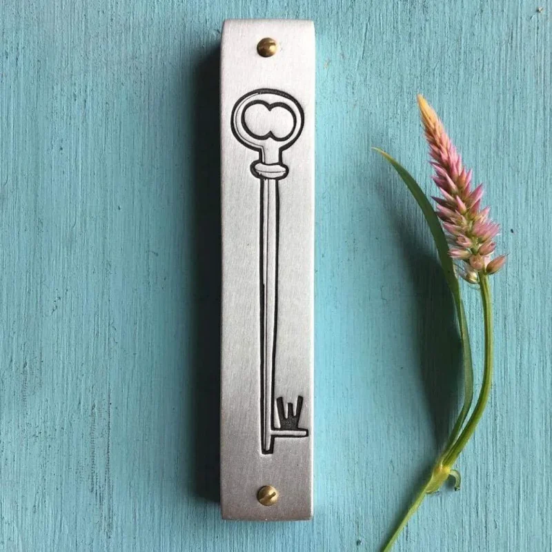 handcrafted emily rosenfeld key mezuzah unique home decor