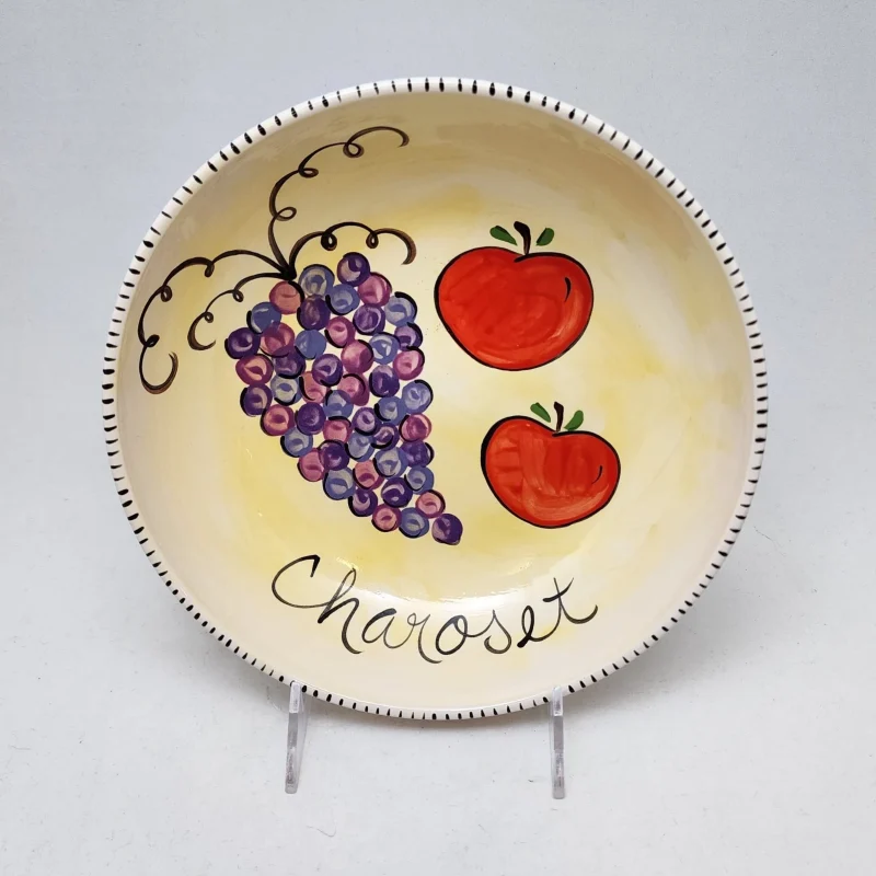 handpainted charoset bowl for passover