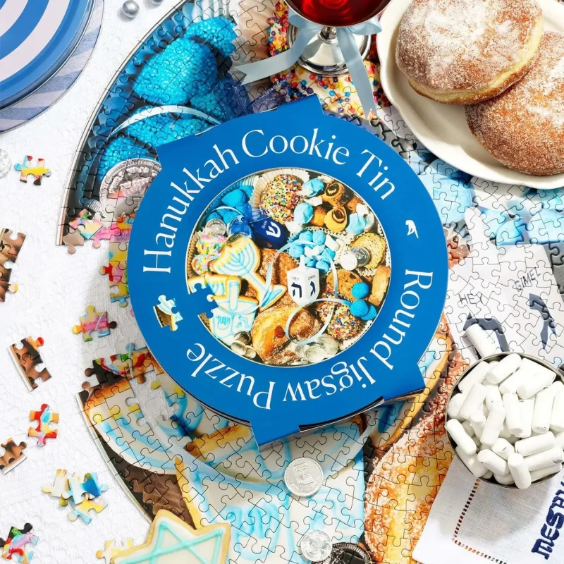 hanukkah cookie tin 750 piece puzzle