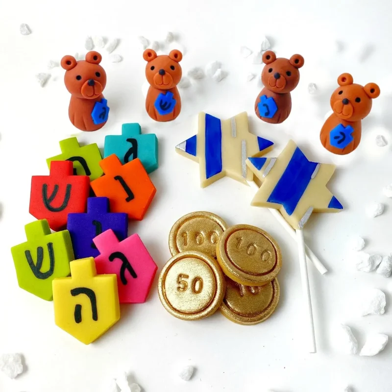 hanukkah marzipan gift set