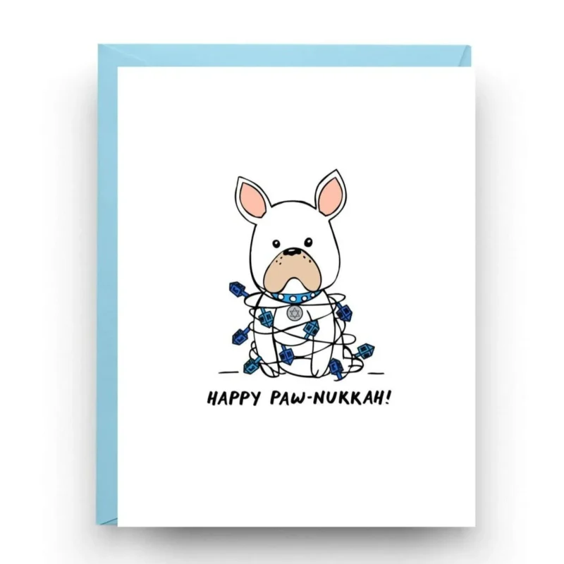 happy paw nukkah 6 funny hanukkah cards