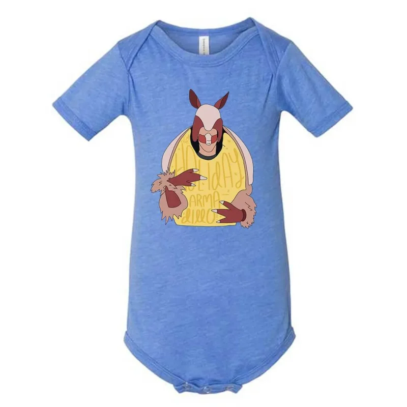 holiday armadillo baby onesie festive fun for little ones