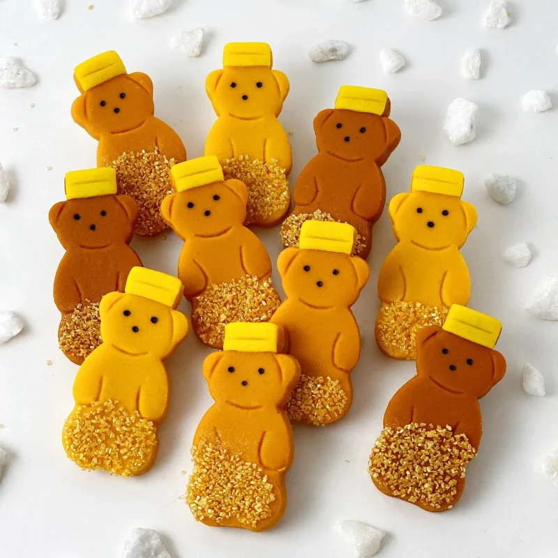 honey bears marzipan rosh hashanah sprinkles