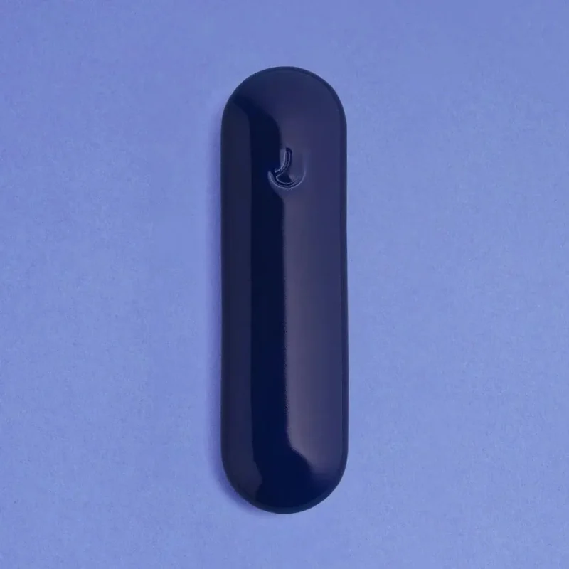 indigo ceramic pill mezuzah case elegant home decor