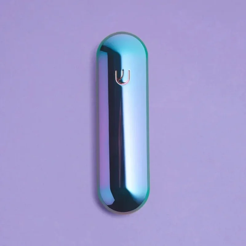 iridescent aluminum pill mezuzah case