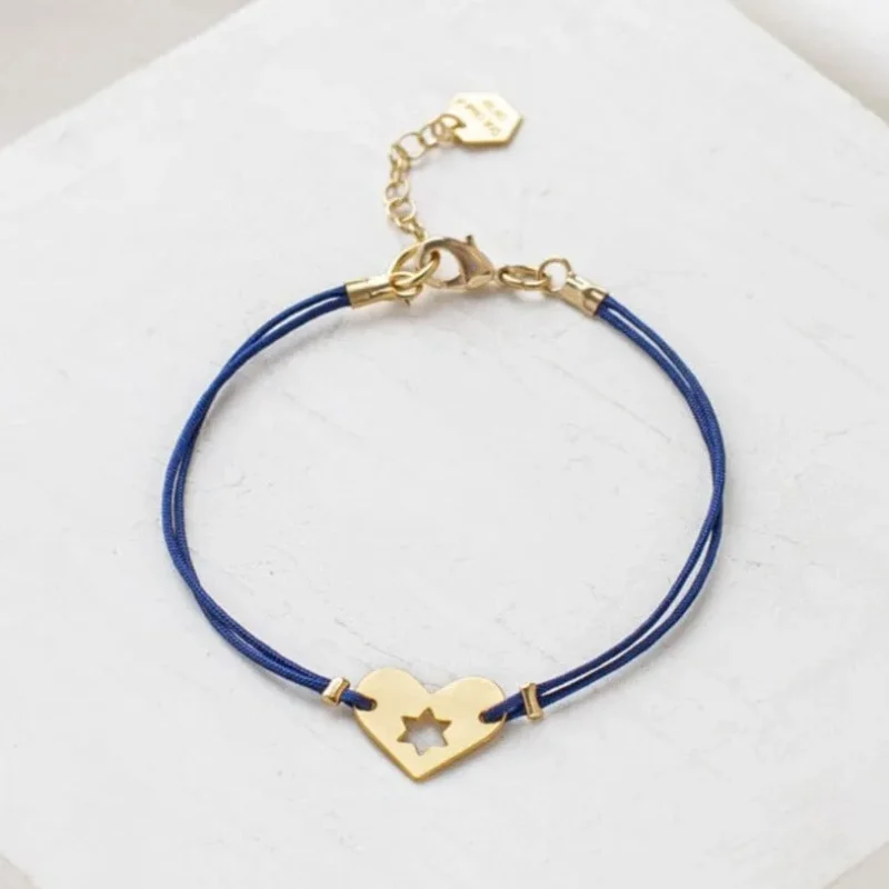 israel at heart gold blue bracelet 20 donated