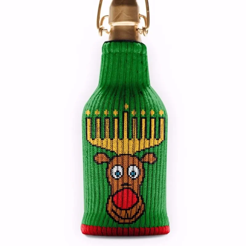 jewdolph knit koozie by freakers stylish beverage sleeve