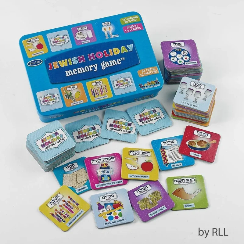 jewish holiday memory game in collectible tin