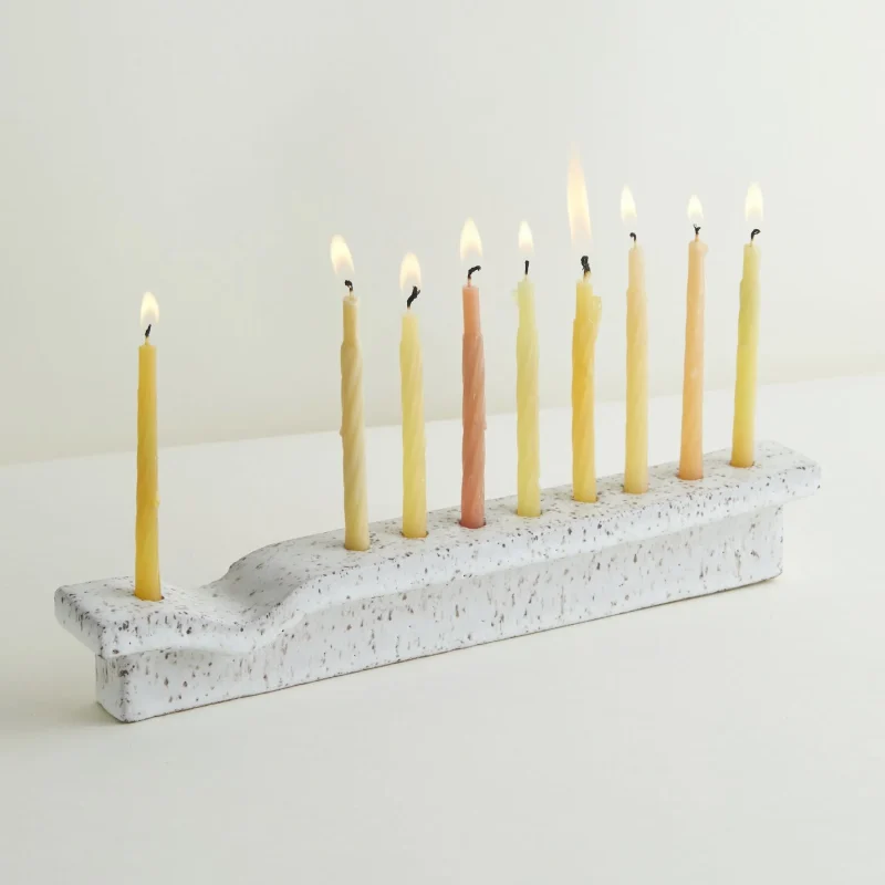 judaica standard time x ank ceramics menorah