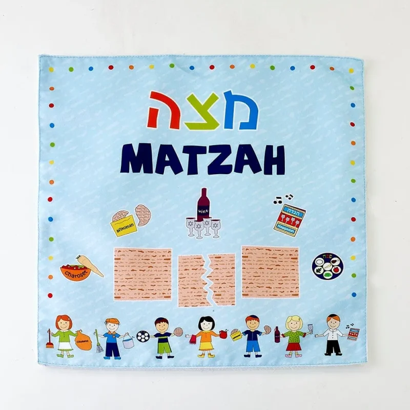 kids matzah cover fun festive passover table decor