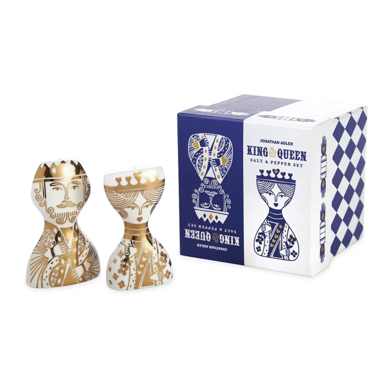 king queen salt pepper shakers by jonathan adler