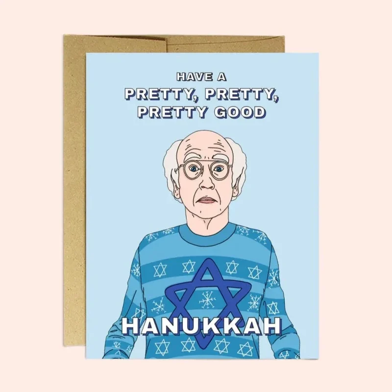 larry hanukkah cards 6 pack