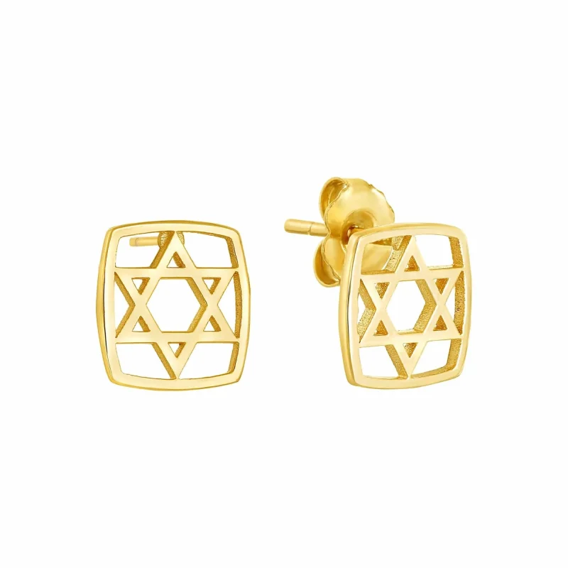 leahjessica jewelry magen david ahava earrings