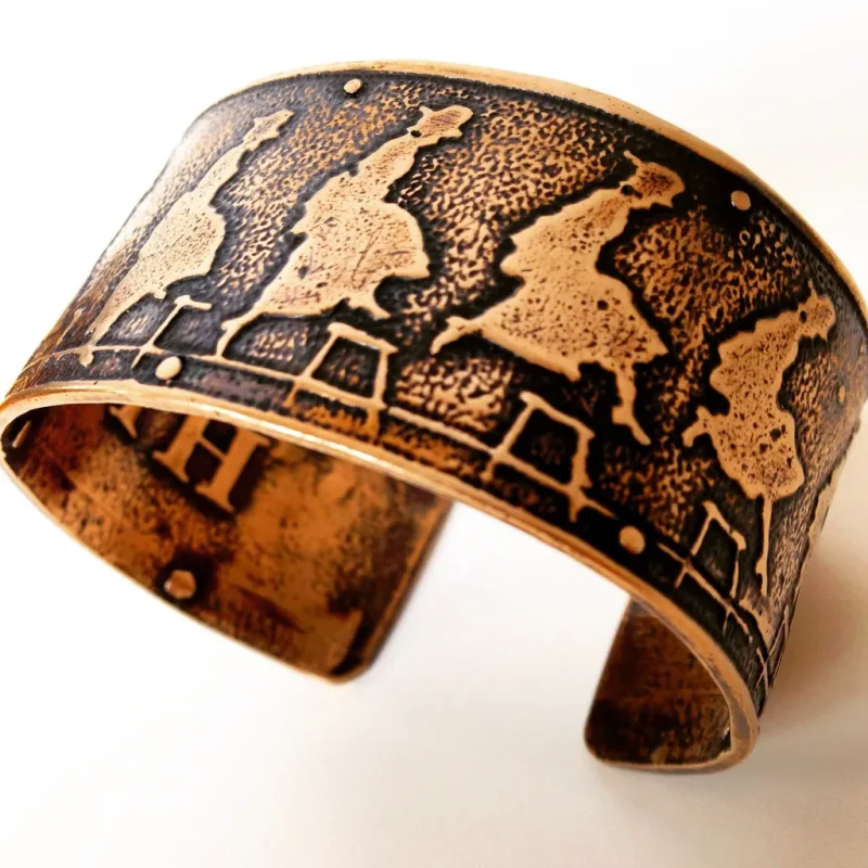 leap of faith bronze cuff bracelet by marla studio