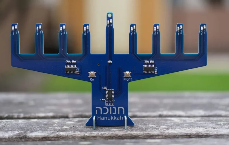 led circuit board menorah model iii