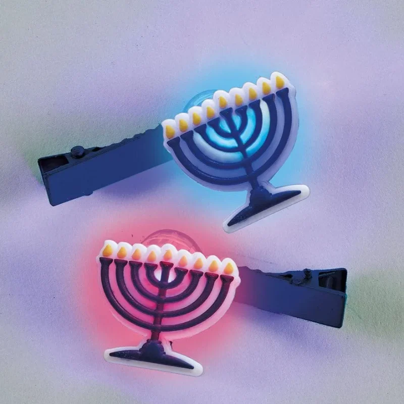 led hanukkah clips set of 2 light up decor