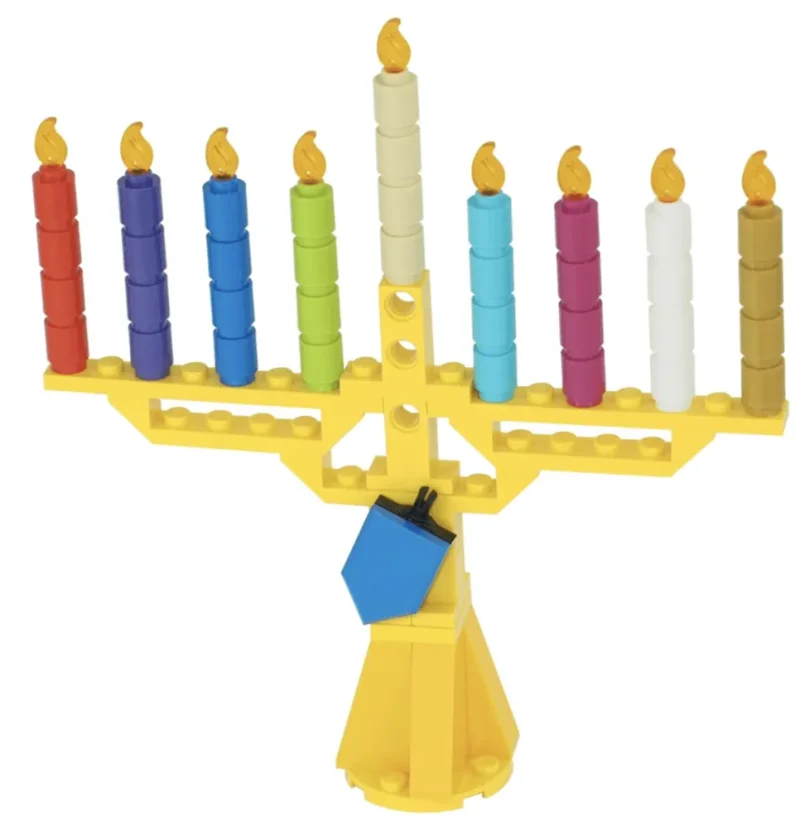 lego menorah set multicolor brick menorah