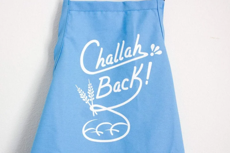 light blue challah back apron premium chef s choice