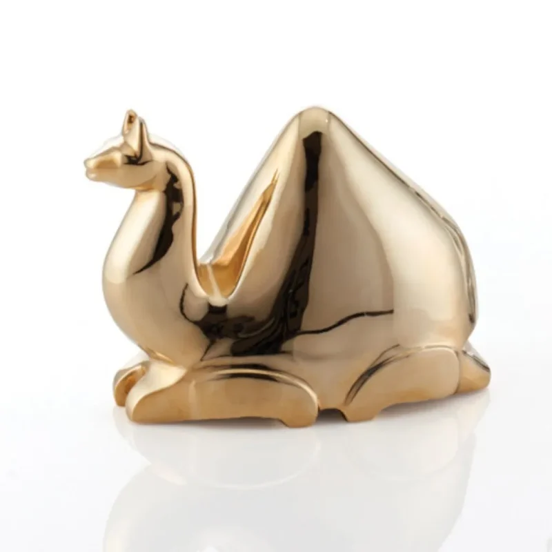 luxury gold camel figurine lunares