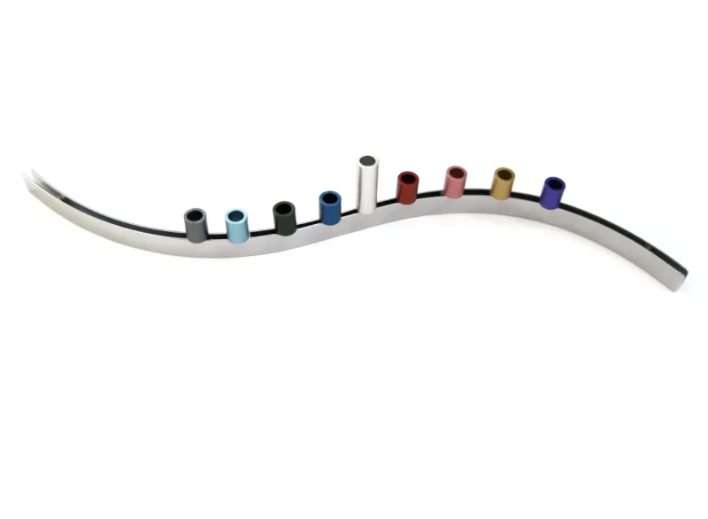 magnetic slide menorah by laura cowan