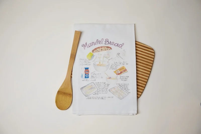 mandel bread recipe kitchen towel