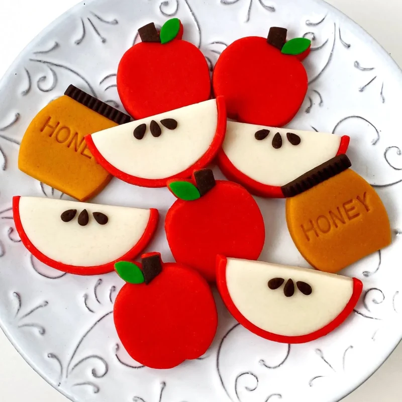 marzipan apples honey tiles