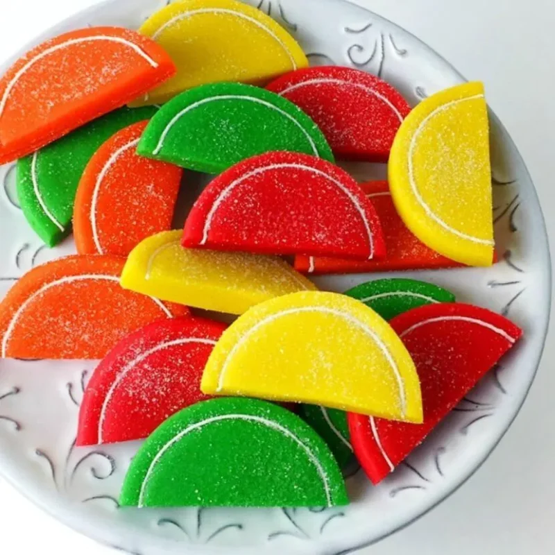 marzipan fruit slices sweet delightful