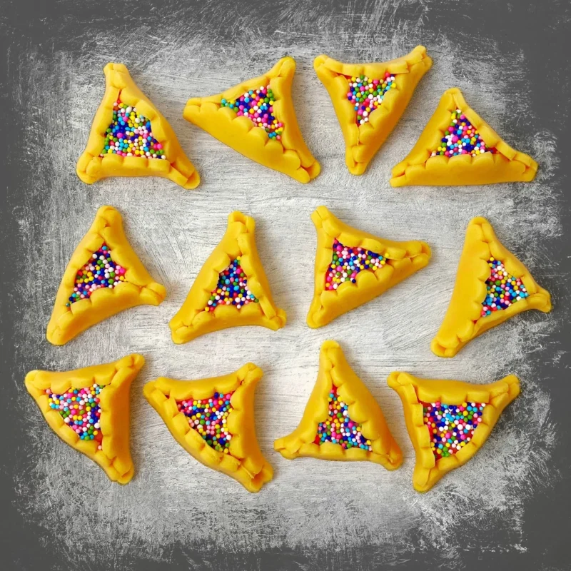 marzipan hamantaschen cookies