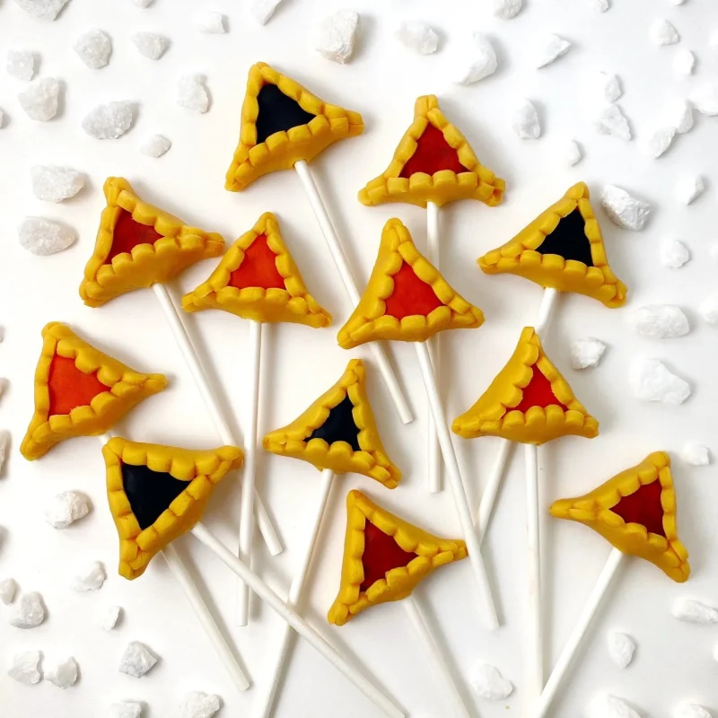 marzipan hamantaschen pops