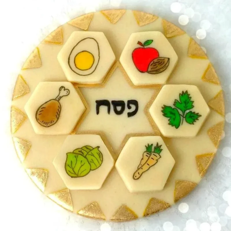 marzipan seder plate for passover