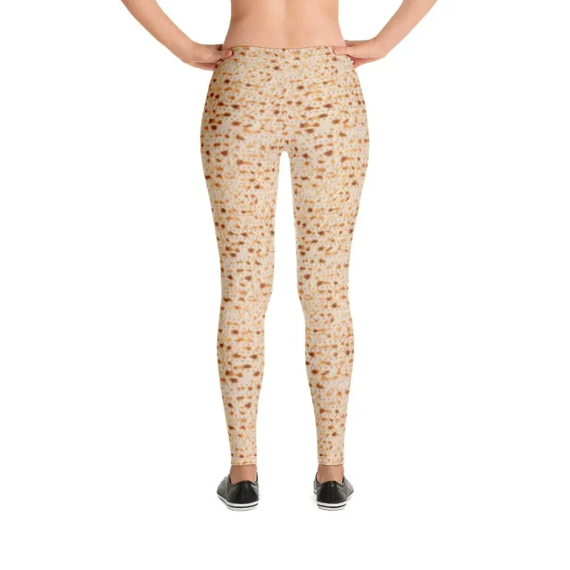 matzah print leggings for adults xs