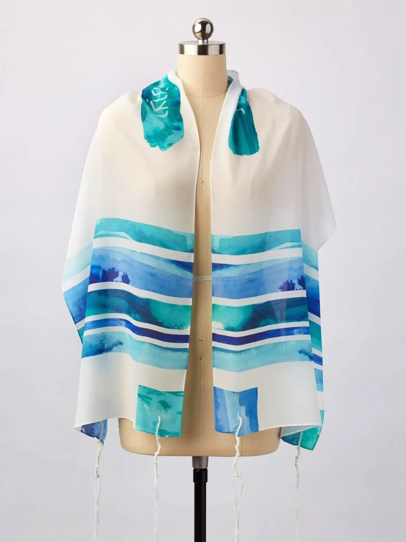 mayan silk tallit by advah designs handcrafted elegance