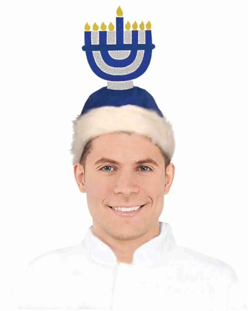 menorah hanukkah hat for online shoppers