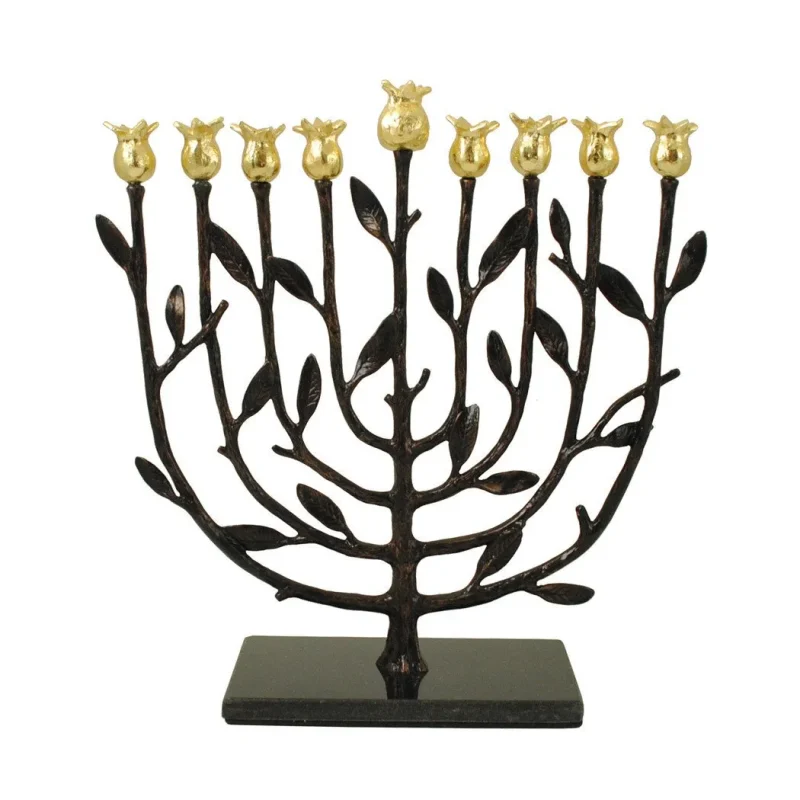 michael aram pomegranate menorah for kosher celebrations